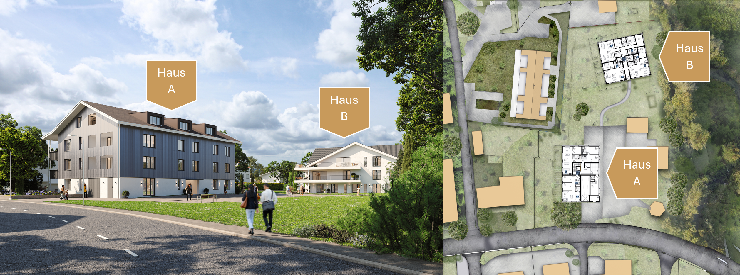 Situationsplan Haus A & B